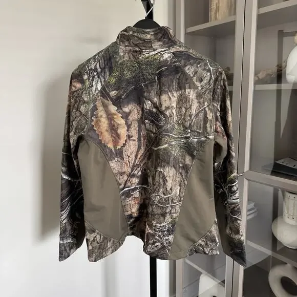 L.L. Bean Ridge Runner Softshell Mossy Oak Camouflage Zip Jacket L NEW Hunting
